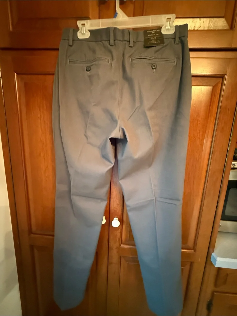 Banana Republic Men's Flat-Front Dress Pants in Slate Gray 30x32 NWT